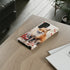 Christmas Fox in a Wreath of Red Berries - Impact Resistant Phone Case